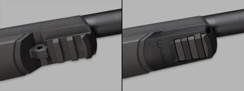 Winchester Wildcat stock includes a cover for front rail