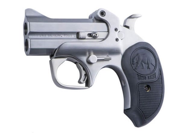 The Papa Bear from Bond arms has a 3" barrel, just barely long enough to accept a 410 shotgun shell. MSRP is $560.