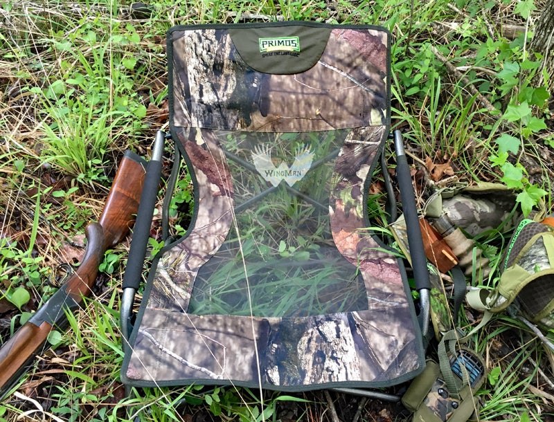 This was the setup at the spot where I clobbered a gobbler.