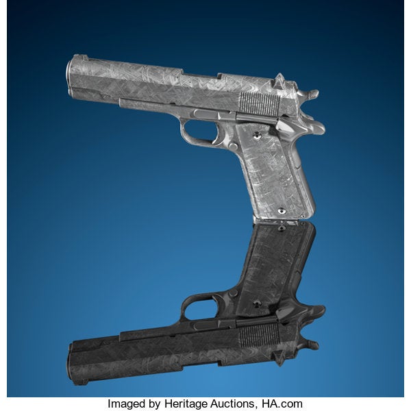 Government Model 1911 made from a meteorite. Image © Heritage Auctions.