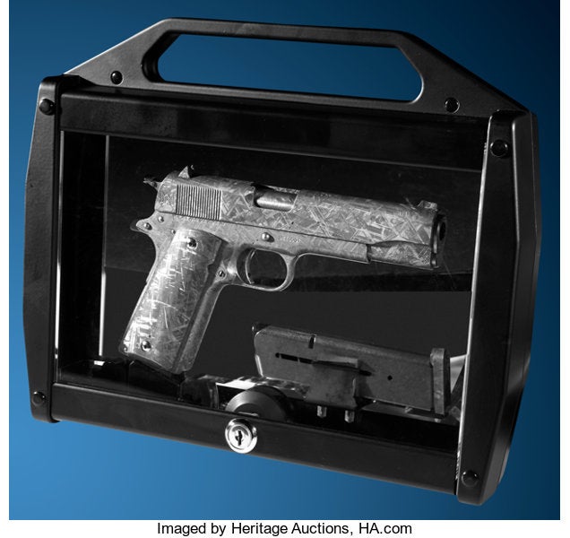 Government Model 1911 made from a meteorite. Image © Heritage Auctions.