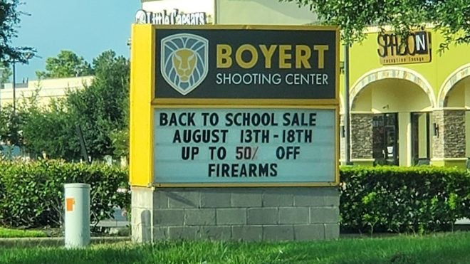 Texas Gun Shop Holds ‘Back to School’ Gun Sale
