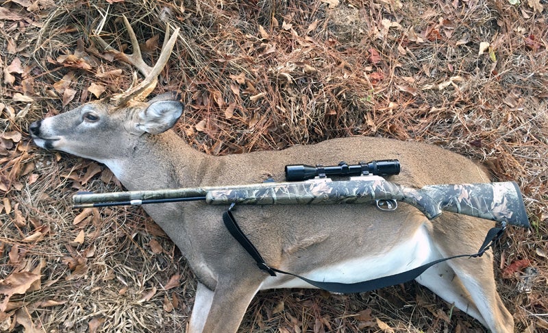 Taking a buck with a muzzleloader can be a great challenge. (Photo © Russ Chastain)