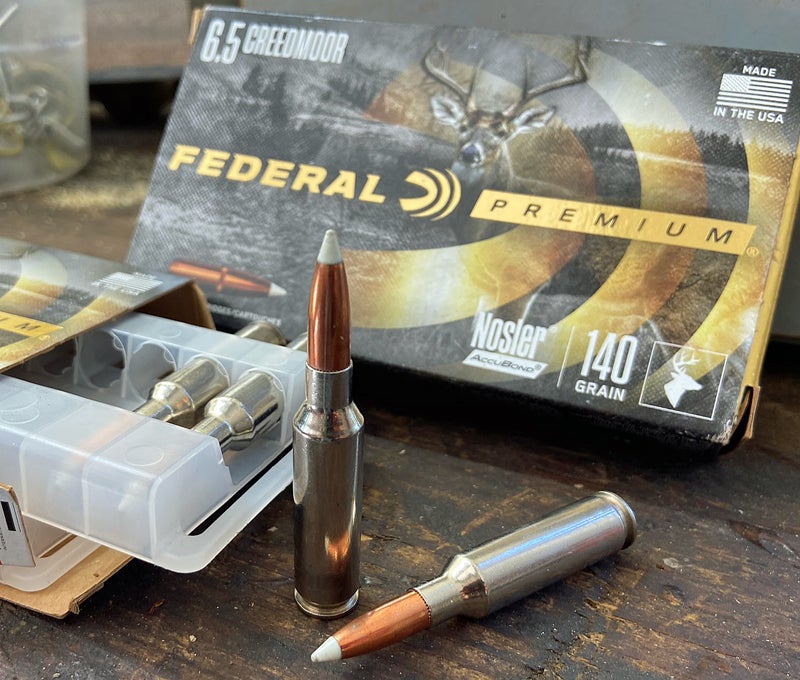 I hunted with this Federal Premium ammo loaded with 140-grain Nosler Accubond bullets. (Photo © Russ Chastain)