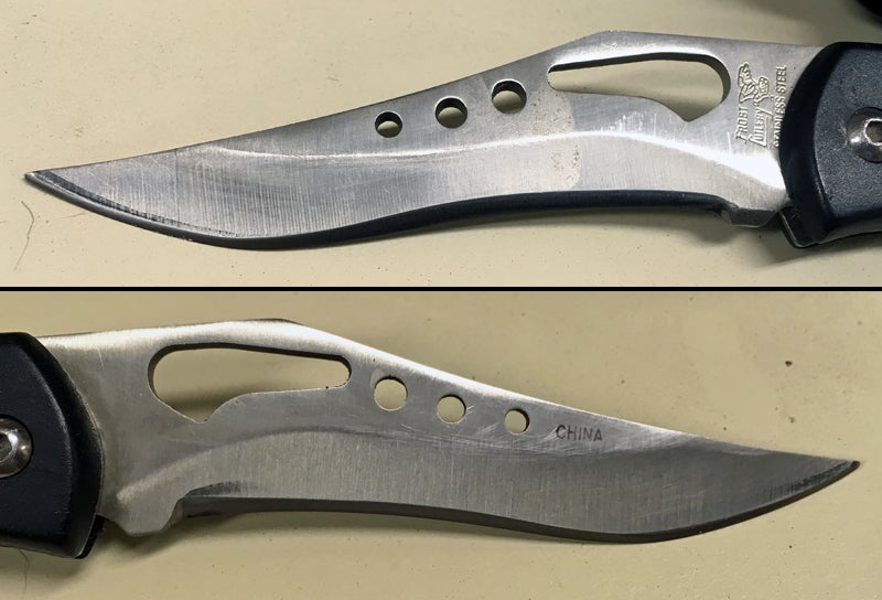 The blade is much more useful now. (The edge bevel is consistent on both sides in spite of the photo's appearance.) (Photo  Russ Chastain)