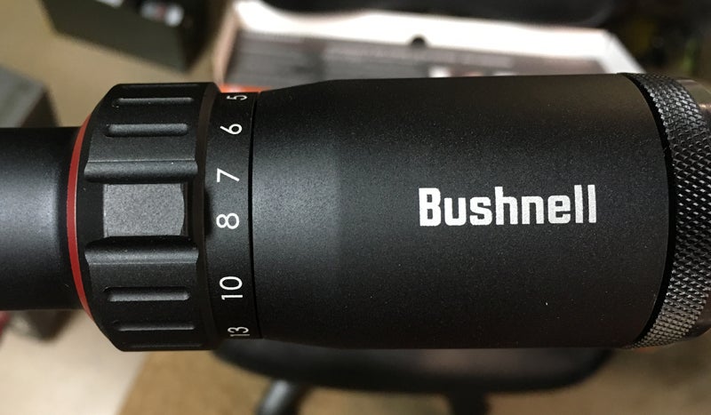 Magnification adjustment is fast and easy on the Bushnell Nitro 4x-16x (Photo © Russ Chastain)