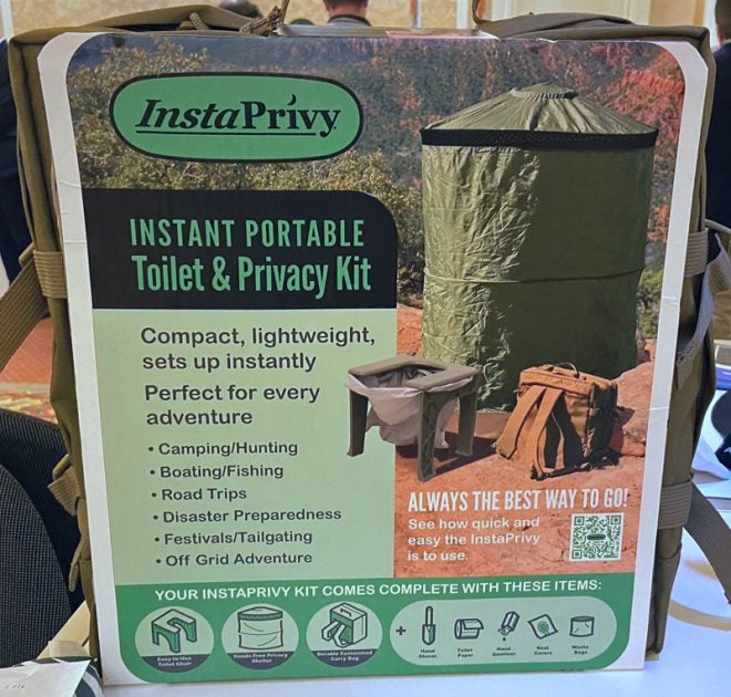 [SHOT Show 2020] InstaPrivy Offers Portable Toilet With Privacy