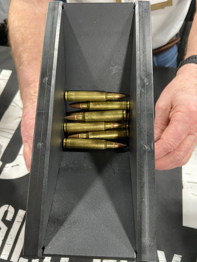 The AR and AK versions need the ammo lying parallel, but it doesn't matter which way the bullets face. (Photo © Russ Chastain)