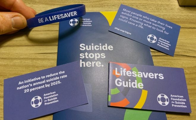 Suicide Sucks. Be a Lifesaver.