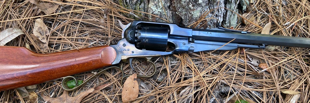 Uberti cap & ball revolver carbine. (Photo © Russ Chastain)