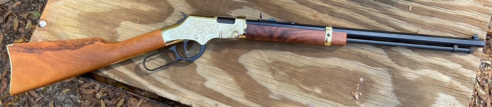 Close-up or zoomed out, the Cody Firearms Museum Henry Golden Boy is a thing of beauty. (Photo © Russ Chastain)