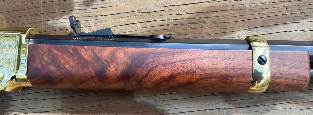 The forend on this rifle is nicely figured. (Photo © Russ Chastain)