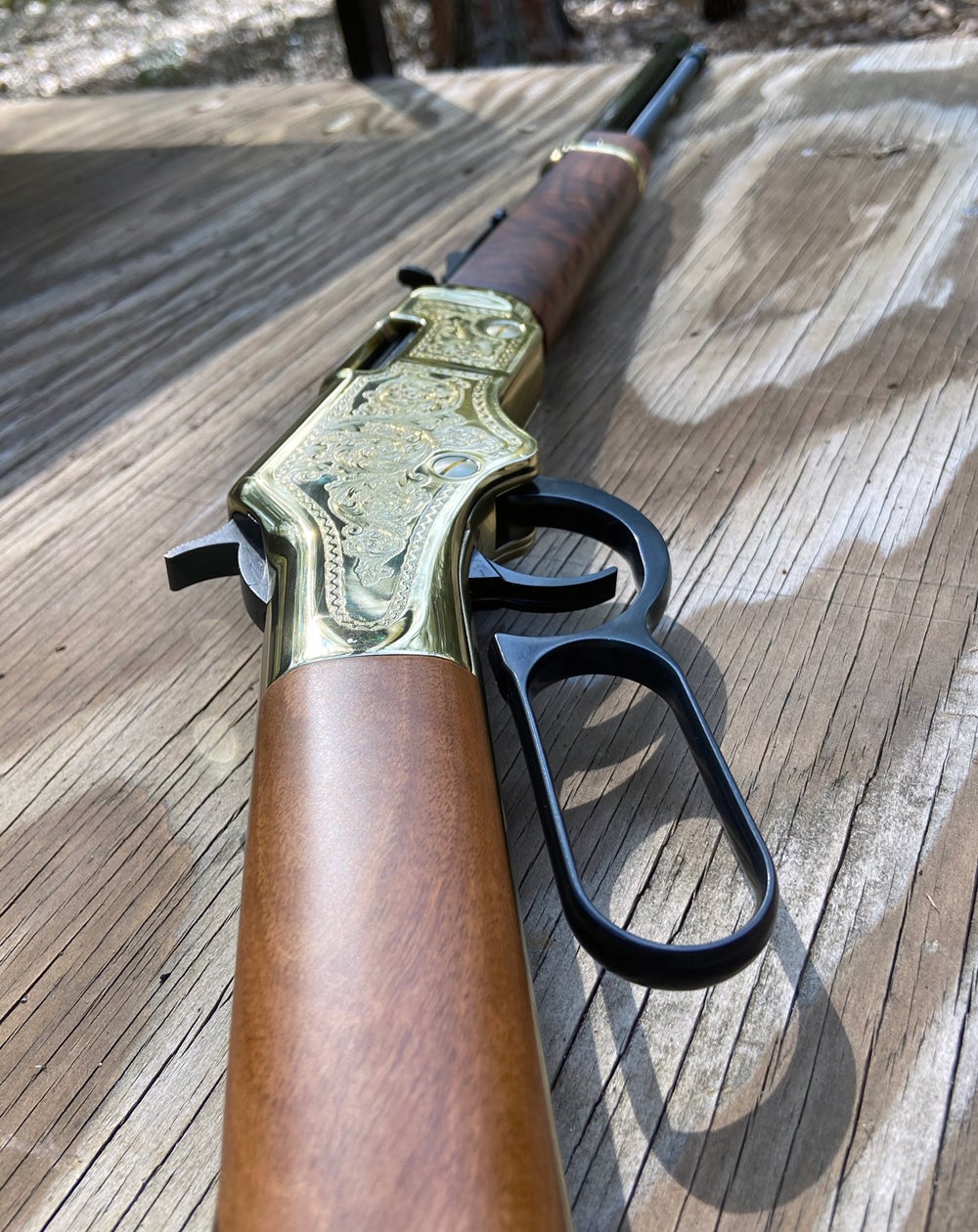Henry Cody Firearms Museum Golden Boy 22 rimfire rifle. (Photo © Russ Chastain)