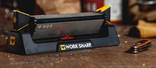 Work Sharp’s New Benchtop Benchstone 3-Sided Manual Sharpener