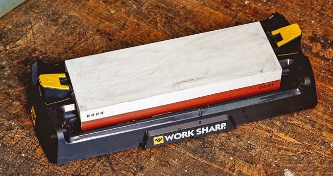 Work Sharp’s New Benchtop Whetstone 2-Sided Manual Sharpener