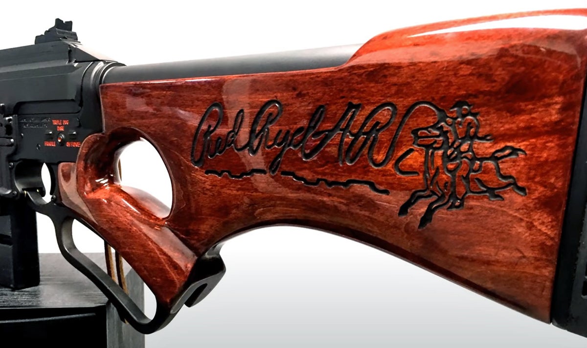 Engraved stock, of course.