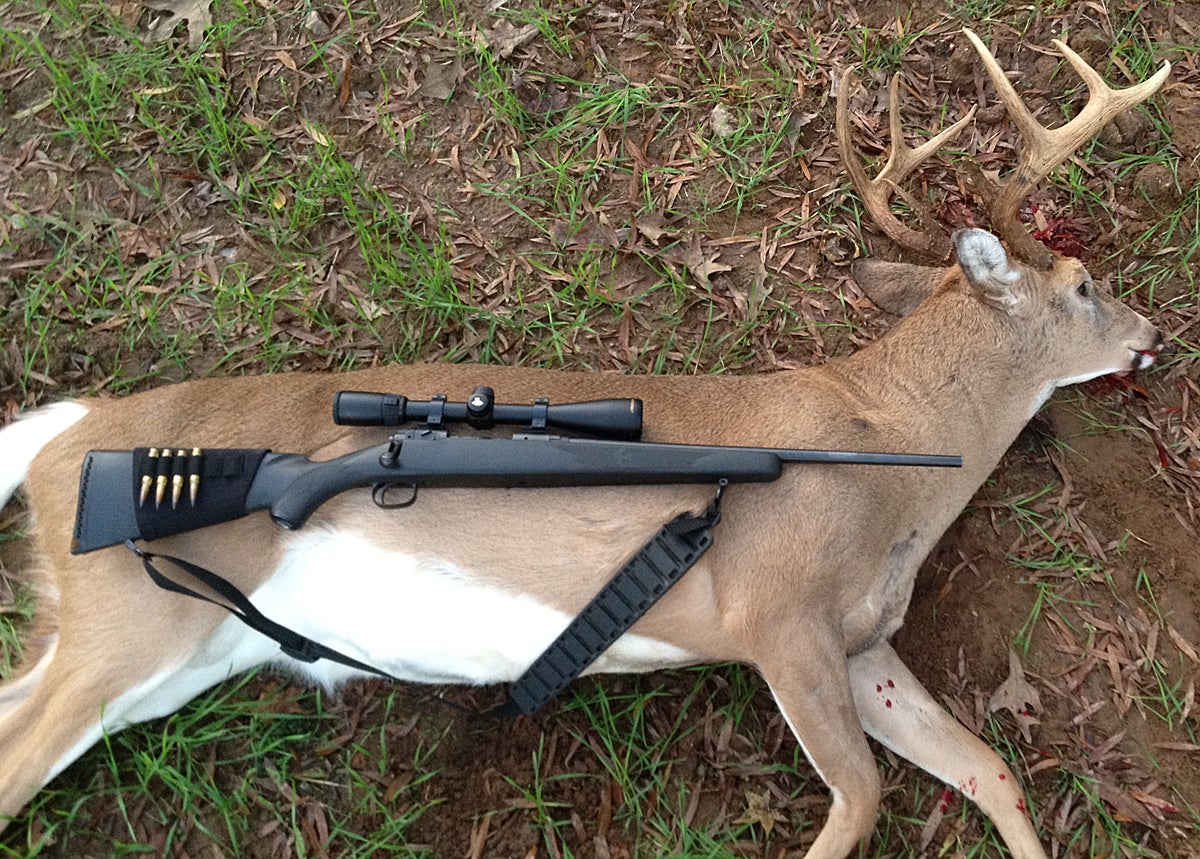 My heaviest buck to date was a one-shot kill which never left my sight after the shot. (Photo © Russ Chastain)