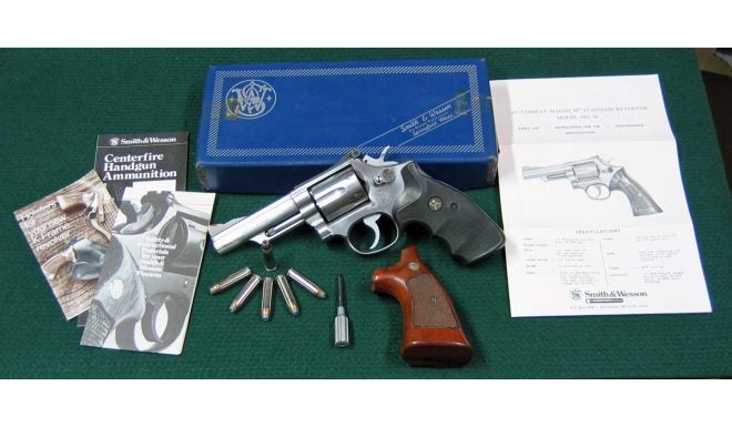 The Smith & Wesson Model 66 357 Magnum Stainless Combat Revolver
