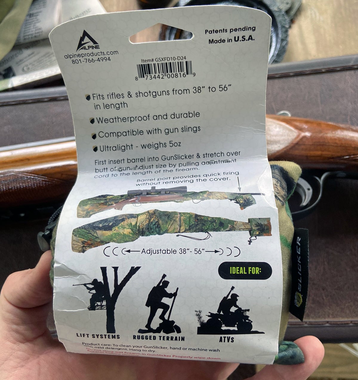 Alpine Innovations Scope Slicker Weatherproof Hunting Rifle Cover Camouflage for sale online 