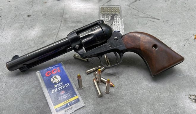 Clocking CCI VNT 22 Magnum Ammo in a Revolver