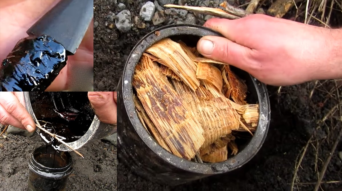 Extracting Tar Pitch From Fatwood Extracting Tar Pitch From Fatwood