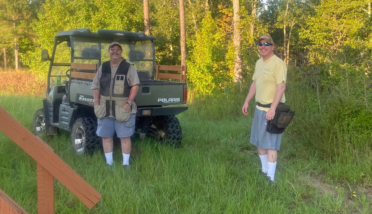 We met up with friends at the skeet range. (Photo © Russ Chastain)