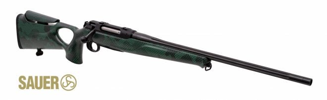 SAUER Introduces S 404 Synchro XTC Camo Green Carbon-Fiber Rifle