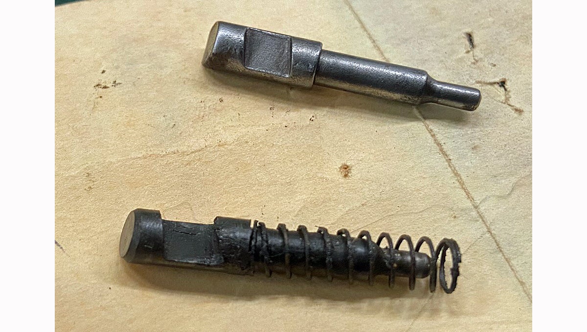 The old firing pin was really nasty. (Photo © Russ Chastain)
