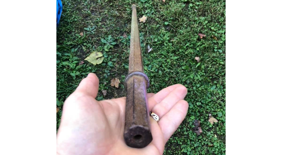 This is one of the antique drill bits the teenage gunmaker had at his disposal. (Image: Randy Snider, used by permission)