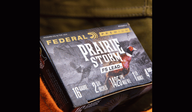 NEW Federal Ammunition: Prairie Storm Upland Loads in 16ga and 28ga