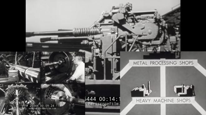 A Cool Old Military Film Showing the Naval Gun Factory