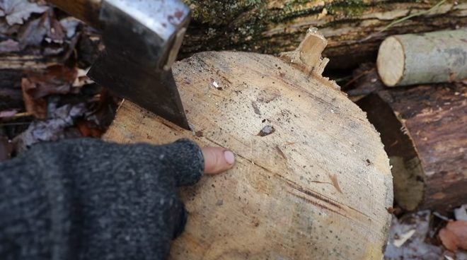 How to Split a Log With Just a Hatchet