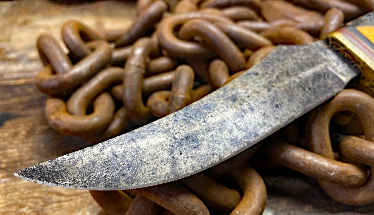 I think some photos make the knife appear worse than it is. (Photo © Russ Chastain)