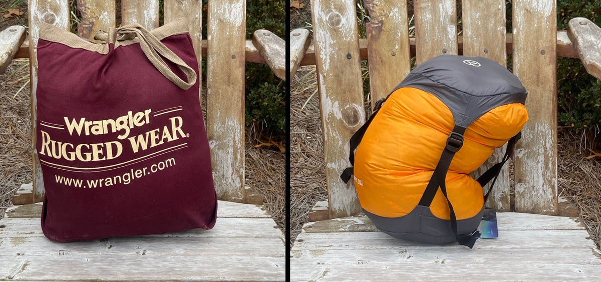 I used to store my cold-weather gear in a tote bag, but the Dry Sack 15L puts it in a smaller package. (Photo © Russ Chastain)