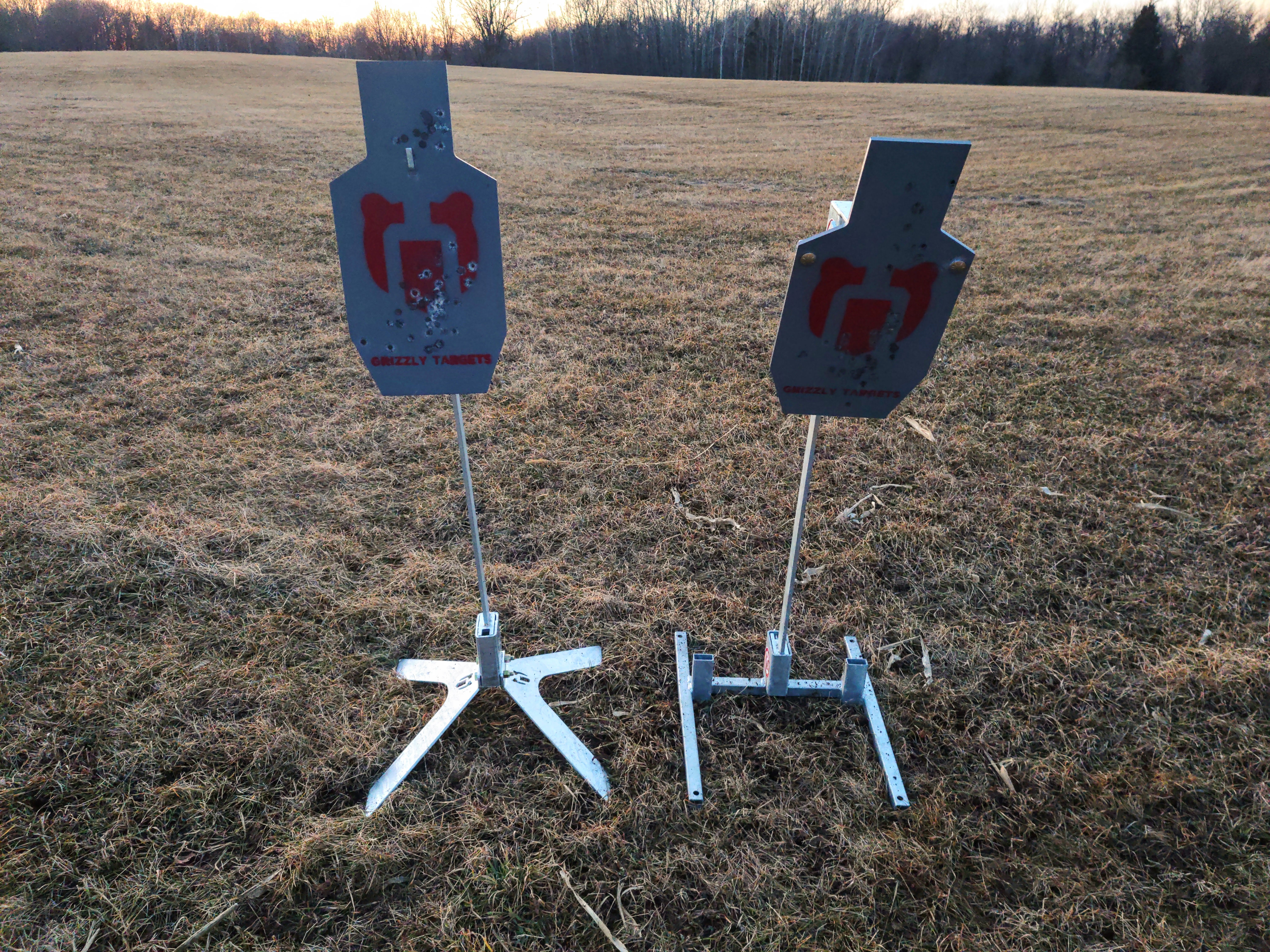 Grizzly Targets AR500 Steel Face-Off: IPSC Reactive vs Center Hang Grizzly Targets AR500 Steel Face-Off: IPSC Reactive vs Center Hang