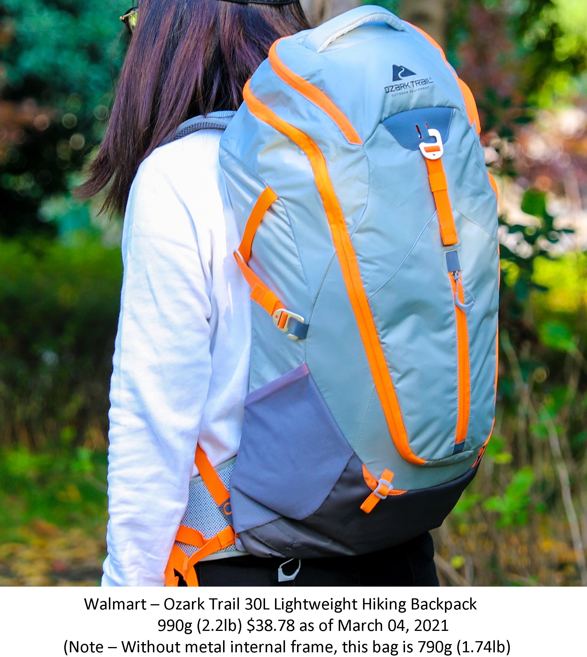 Walmart – Ozark Trail 30L Lightweight Hiking Backpack