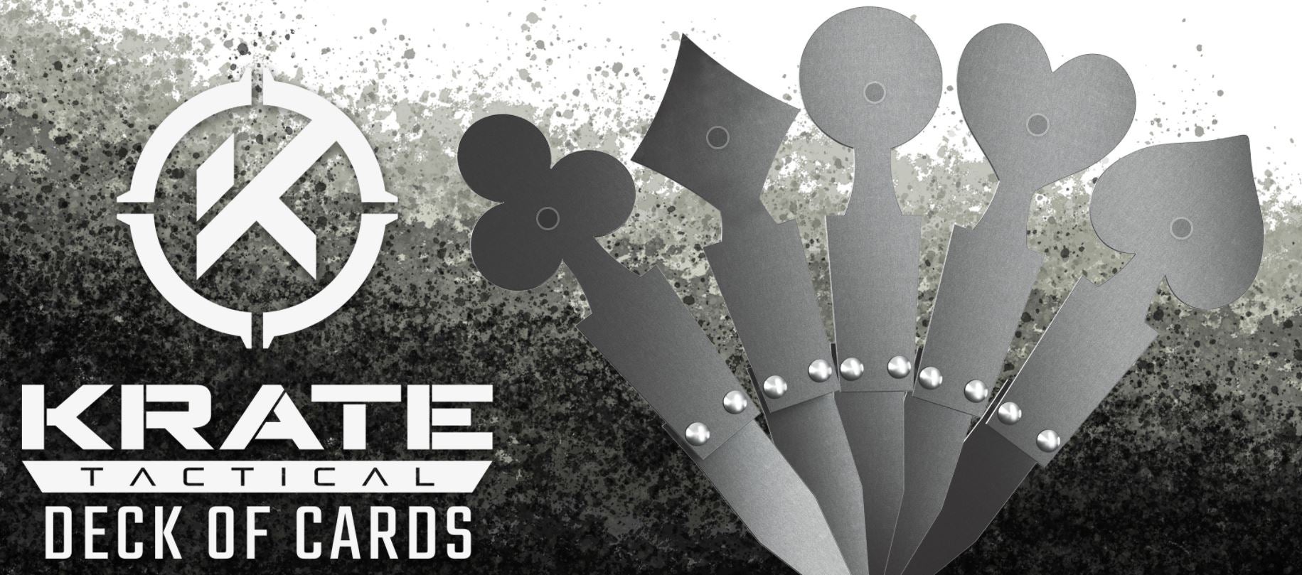 Ante Up! Deck of Cards Steel Targets from KRATE Tactical Ante Up! Deck of Cards Steel Targets from KRATE Tactical