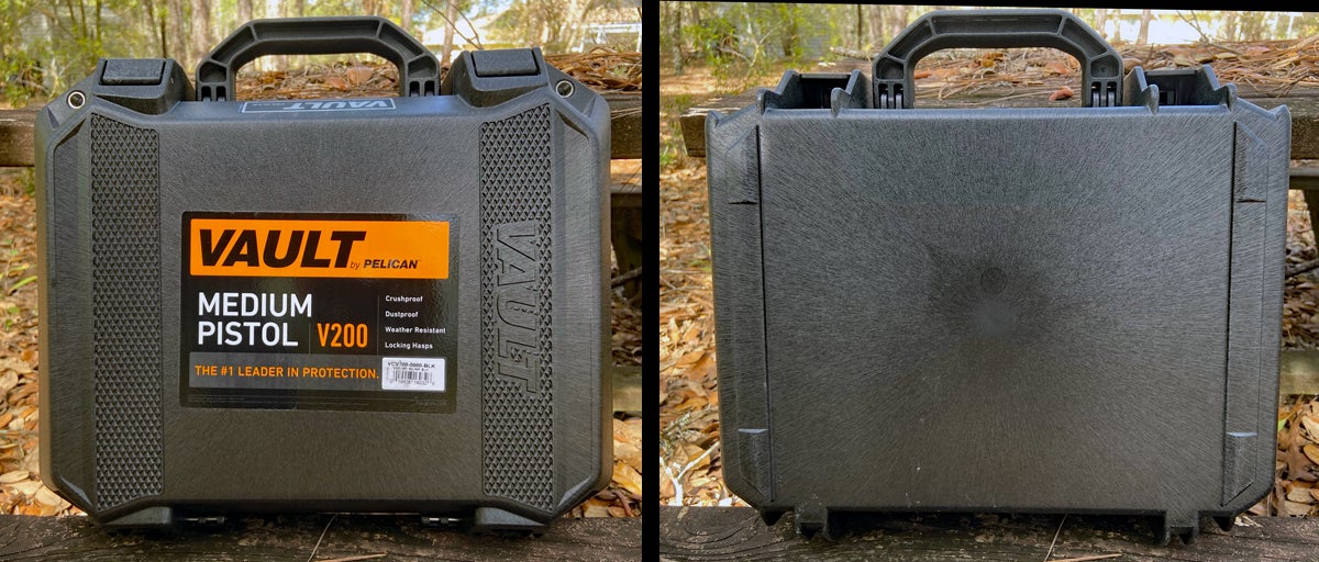 Top and bottom views of Pelican Vault V200 (Photo © Russ Chastain)