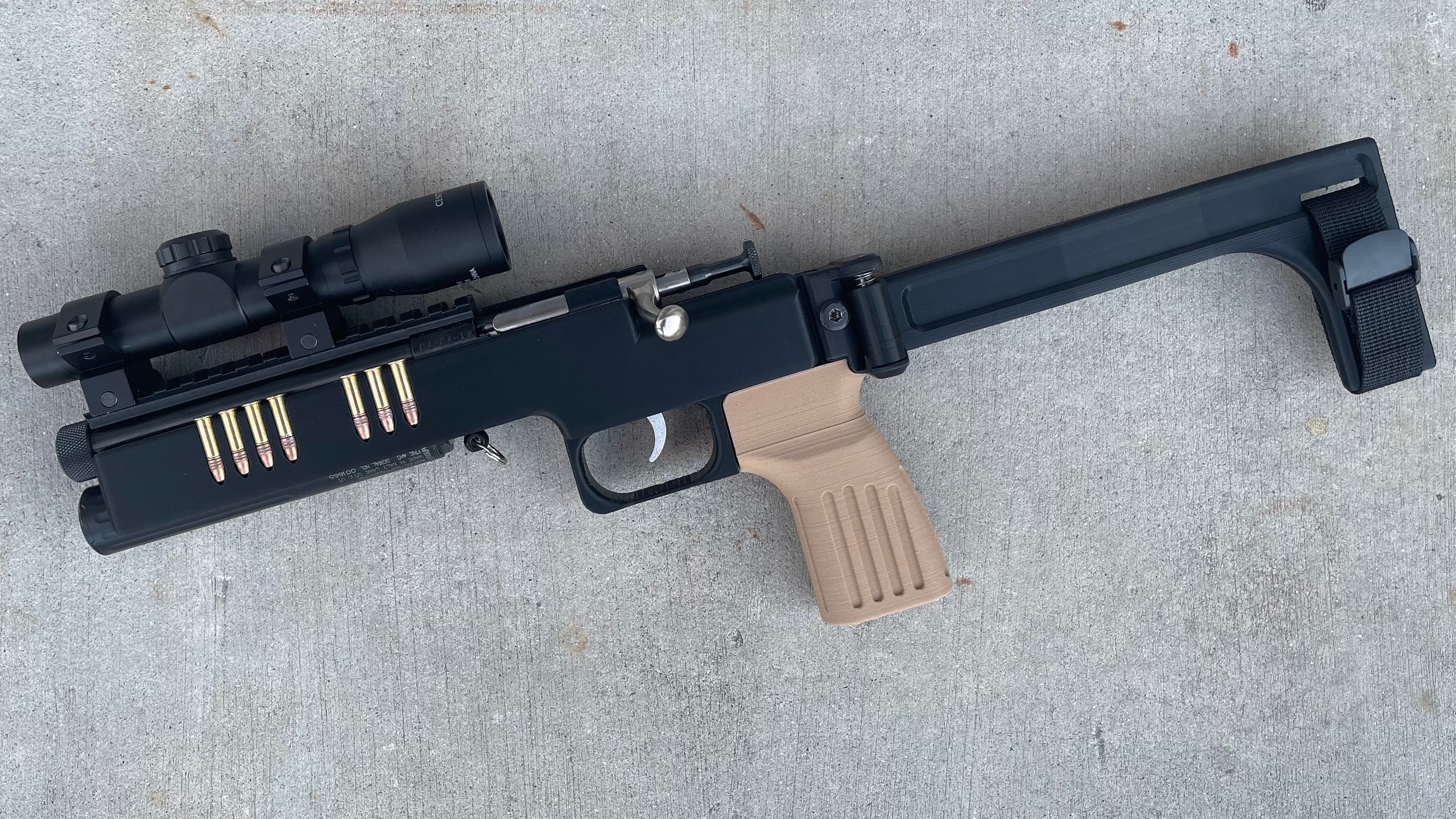 3D printed survival gun