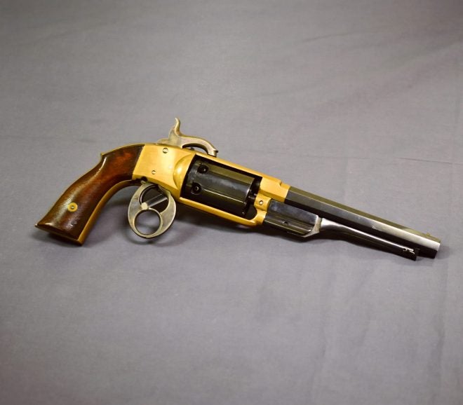 POTD: Ring Triggered Brass Framed Savage Navy Revolver
