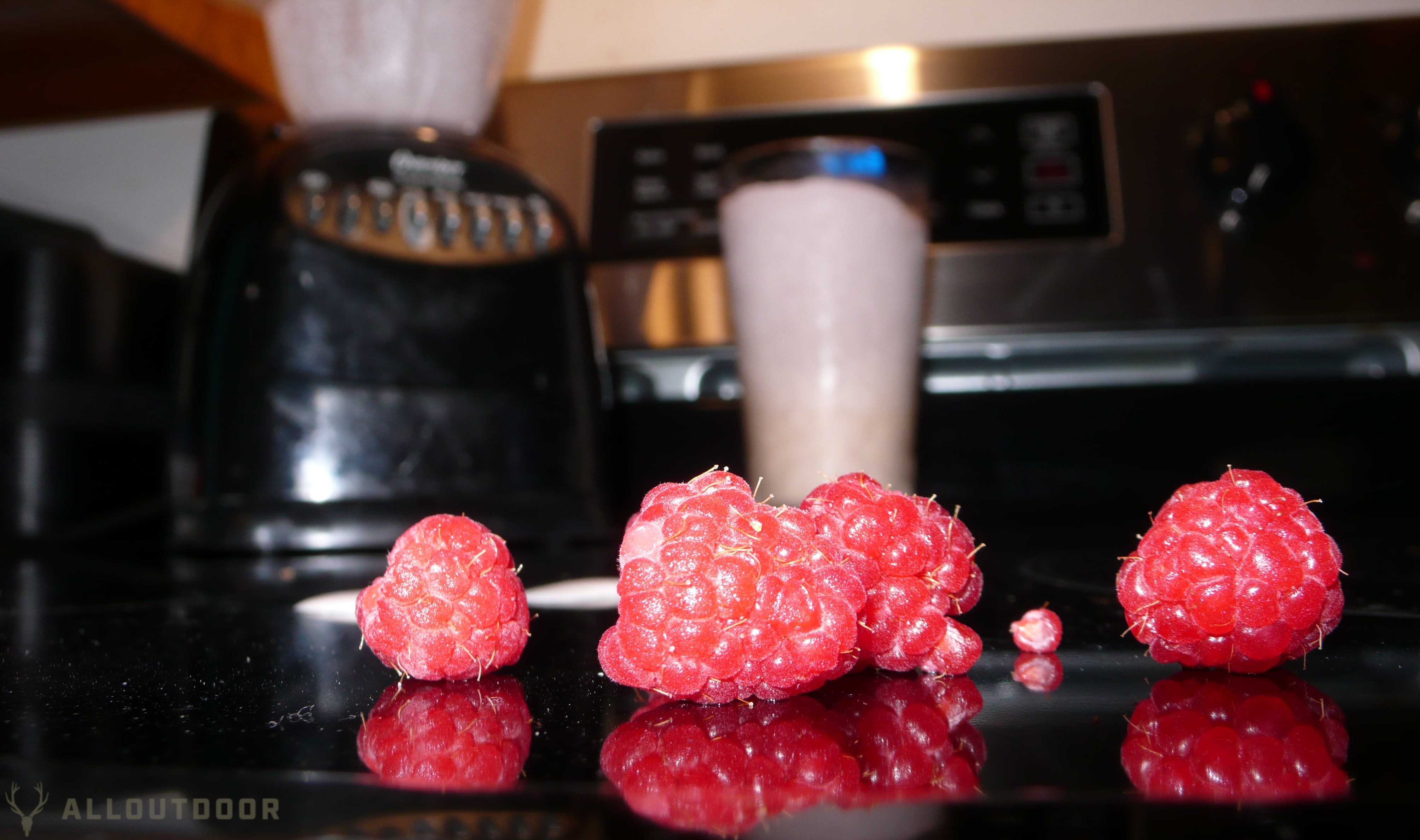 wild raspberries