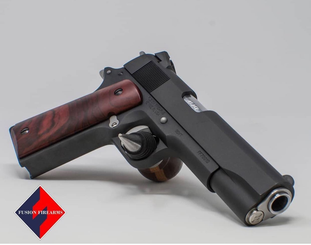 Fusion Firearms Custom 10mm 1911 with Gadsden Themed Slide