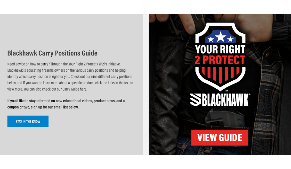 Tips for Concealed Carry: Blackhawk’s Carry Positions Guide Tips for Concealed Carry: Blackhawk’s Carry Positions Guide