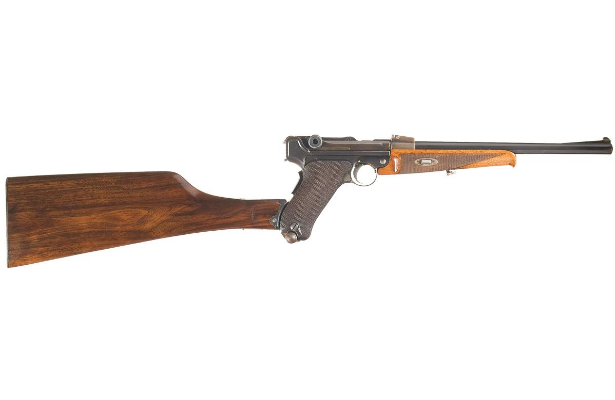 POTD: 1920 DWM Luger Carbine with Replacement Stock