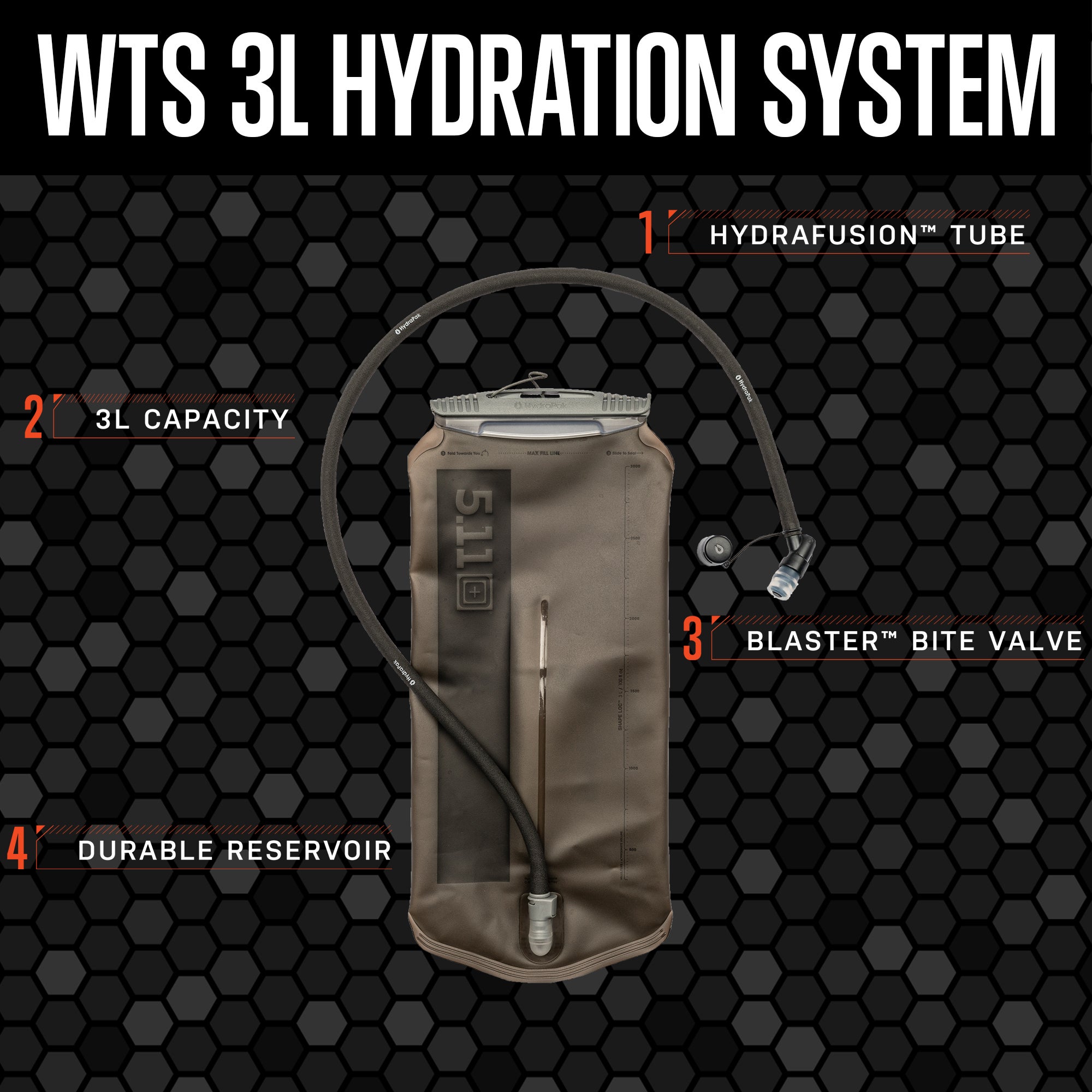 5.11 Introduces the New WTS 3L Hydration System