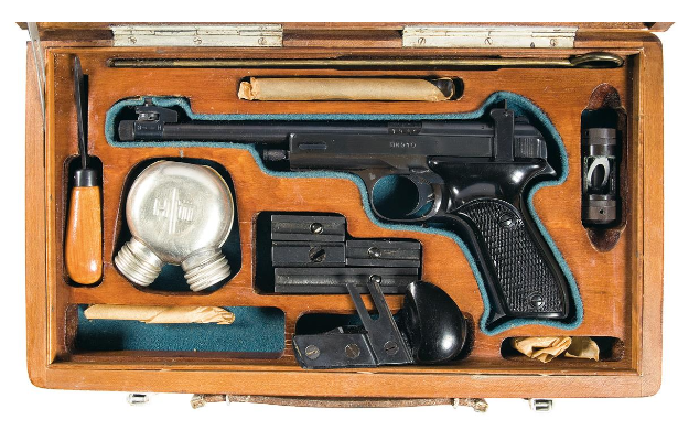 POTD: Cased Russian Margolin Olympic Target Pistol