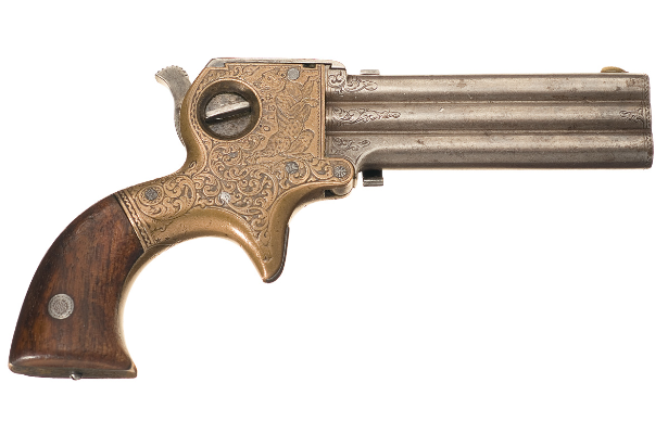 POTD: A Whole Three Barrels – Marston W W & Co Derringer Pistol 22 RF