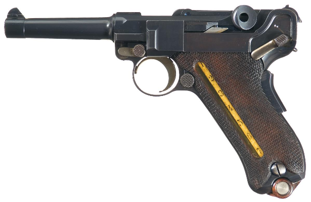 POTD: DWM Model 1902 Cartridge Counter American Eagle Test Luger