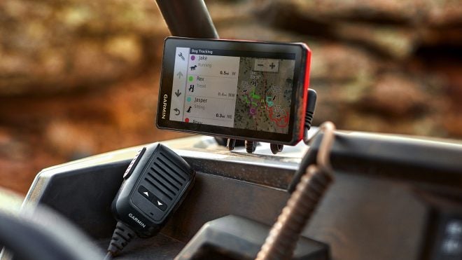 Garmin Tread Powersports Navigator now syncs with GPS Dog Systems
