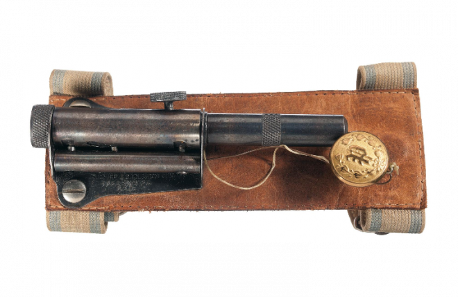 POTD: Scarce E. Carlstrom Sleeve Pistol – 1930s Concealed Carry